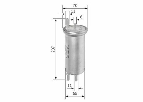 Фільтр паливний Land Rover Range Rover 4.4i 02-05/ BMW X5 (E53) 3.0/4.4i 00-06 (M54/N62)