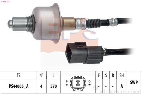 Лямбда-Зонд ACCENT i25 IV Лифтбек (RB) 1.4 10-, i10 1.0 13-, i20 II 1.4 14-, i30 1.4 14-, KIA CEED (JD) 1.4 MPI 15-18