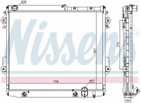 Радиатор TY LAND CRUISER 200(08-)4.5 TD[OE 16400-51040]