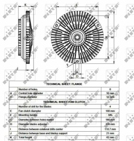 Муфта вентилятора DB 210-310 OM602 Муфта вентилятора DB 210-310 OM602