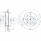 Диск гальмівний задній Cerato KIA