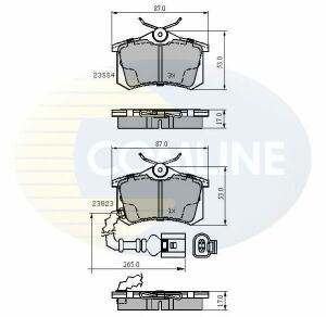 CBP2797 Comline - Гальмівні колодки до дисків