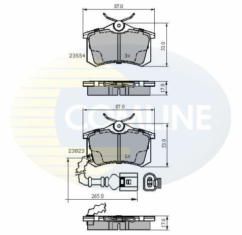 CBP2797 Comline - Гальмівні колодки до дисків