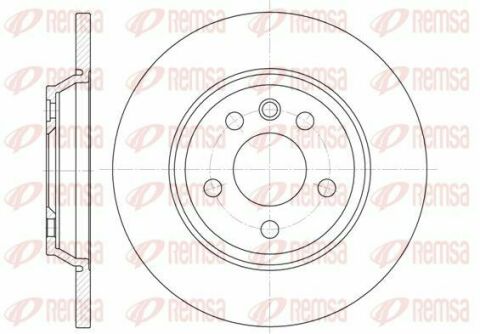 Диск тормозной задн. VW T4, Sharan 00-SEAT FORD (294*13,5)