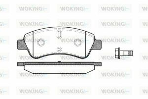 Гальмівні колодки пер. Berlingo/Partner/1007/2008/206/207/208 1.1-2.0 01- (Bosch)