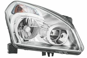 HELLA NISSAN Фара основна Xenon з газороз.лампою,з мотором,з предвк.апаратом D2R H7 PY21W W5W прав.Qashqai 07-10