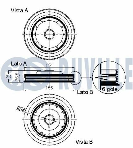 Шкив к/вала clio,megane 1.5dci Шкив к/вала clio,megane 1.5dci