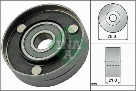 Ролик генератора Audi Q7/VW Touareg 4.2 V8 FSI 06-10 (паразитный) (76x21)