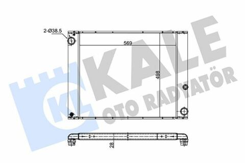 KALE LANDROVER Радиатор охлаждения Range Rover III 3.0d 02-