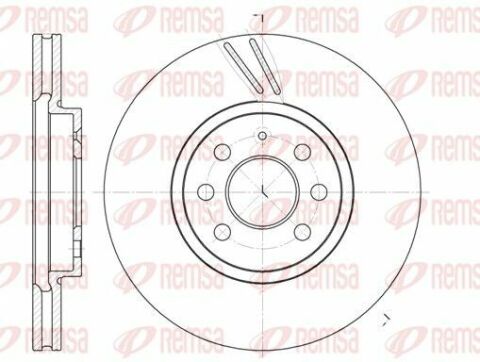 тормозной диск передний (вентил.) (280*25) opel astra h 04-.