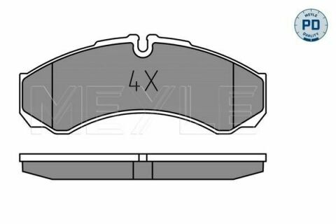 Колодки гальмівні (передні) Iveco Daily III 99-06 (Brembo)