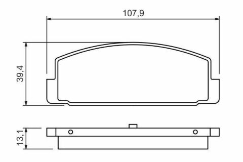 Колодки гальмівні (задні) Mazda RX-7/626 02-