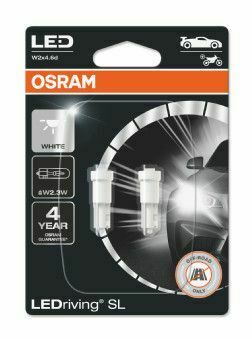 Автолампа допоміжного світла Osram 0.25W 12V W2X4.6D