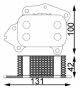 Радиатор масляный Citroen Berlingo/Peugeot Partner 1.6 HDI 05- (теплообменник), фото 8 - интернет-магазин Auto-Mechanic