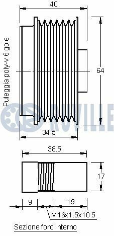 Шкив генератора astra h 04-