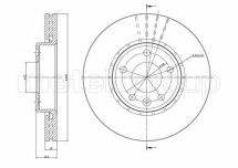 Гальмівний диск перед. Trafic/Vivaro (01-21)