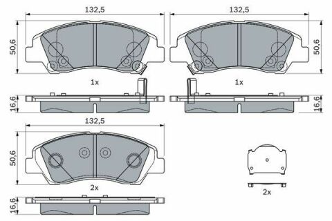 Тормозные колодки передние Elantra,Matrix HYUNDAI