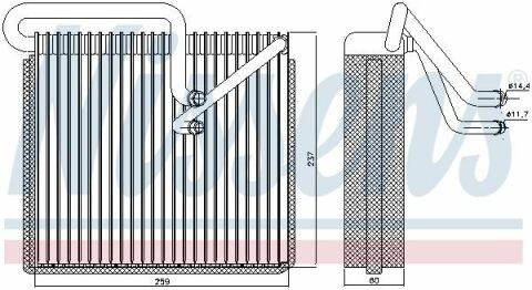 Испаритель OP ASTRA G(98-)1.2 и 16V(+)[OE 1618 146]