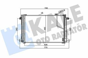 KALE DB Радіатор кондиціонера W204/212