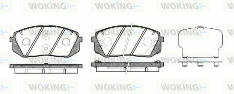 Тормозные колодки пер. Kia Carens 07/Sportage 04 (mando)