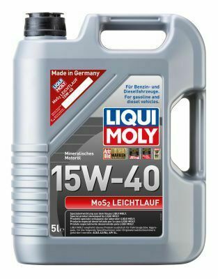 Моторное масло LIQUI MOLY MoS2 Leichtlauf SAE 15W-40, 5 литров