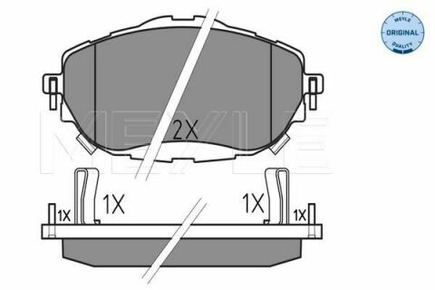 Колодки гальмівні (передні) Toyota Auris II/Corolla 12- (Bosch)