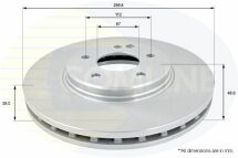 ADC1617V Comline - Диск гальмівний вентильований з покриттям
