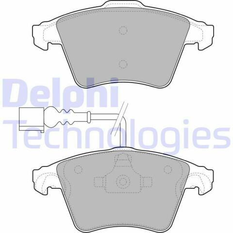 Колодки тормозные (передние) VW Touareg 2.5TDI 03-10 (с датчиком)