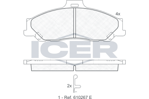 Колодки тормозные (передние) Ford Ranger 99-12/Mazda B-serie 99-06/BT-50 06-