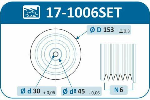 Шків колінвалу Citroen Berlingo/Jumpy/Peugeot Expert 1.8-1.9D 95-02 (6PK) (в комплекте з болтом)