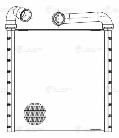 Радіатор обігрівача Skoda Octavia A7 (13-)/VW Golf (12-) (тип Denso) (LRh 1851) Luzar