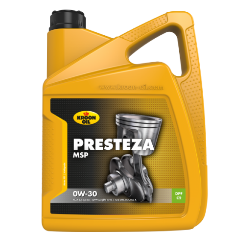 Моторна олива KROON OIL Presteza MSP 0W-30, 5 літрів Моторна олива KROON OIL Presteza MSP 0W-30, 5 літрів