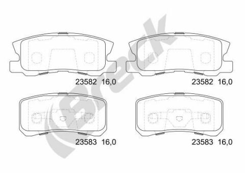 Колодки гальмівні (задні) Mitsubishi Outlander/Lancer/Pajero 00-