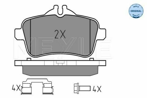 Колодки гальмівні (задні) MB GL-class (X166)/GLE-class (W166)/M-class (W166) 11-19 Колодки гальмівні (задні) MB GL-class (X166)/GLE-class (W166)/M-class (W166) 11-19