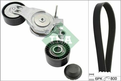 Комплект ременя генератора Citroen C3/C4/Peugeot 206/307 1.4/1.6 HDi 02- (6PK800)