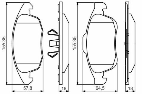 Колодки гальмівні (передні) Citroen Berlingo/Peugeot Partner 08-