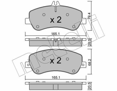 Колодки тормозные (передние) MB GLK-class (X204) 08-