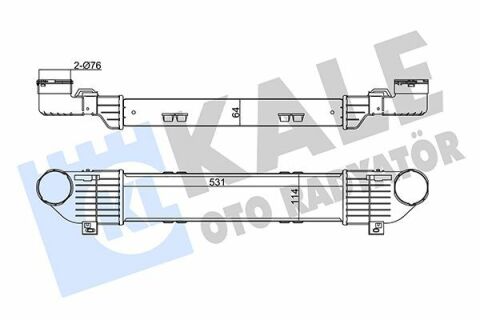 KALE DB Интеркулер W220 3.2CDI 99-