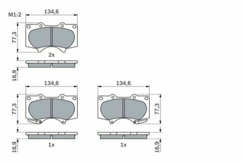 Колодки гальмівні (передні) Toyota Land Cruiser Prado/Hilux 03-/Lexus GX 02-10 (Sumitomo)