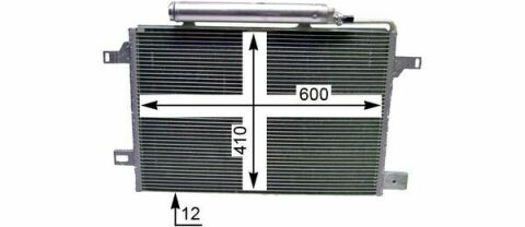 Радiатор кондицiонера MB A-/B-CL. (W169/W245)