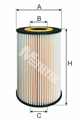 Фильтр масляных BMW 3/5/7 2.5td 91-03/Omega B