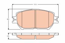 Комплект гальмівних колодок з 4 шт. дискові