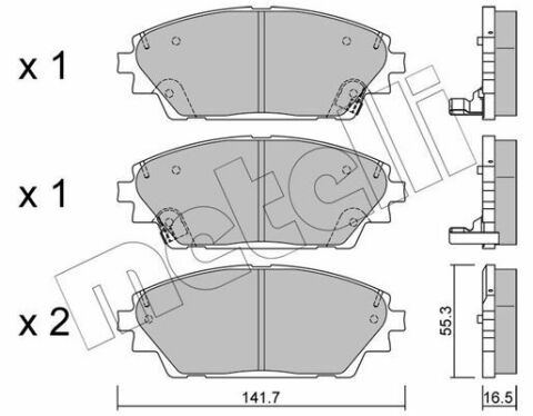 Колодки гальмівні (передні) Mazda 3 13-/CX-3 15-