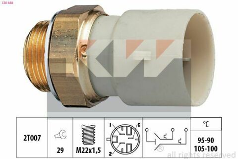 550 688 KW Датчик включення вентилятора (аналог EPS 1.850.688/Facet 7.5688 )