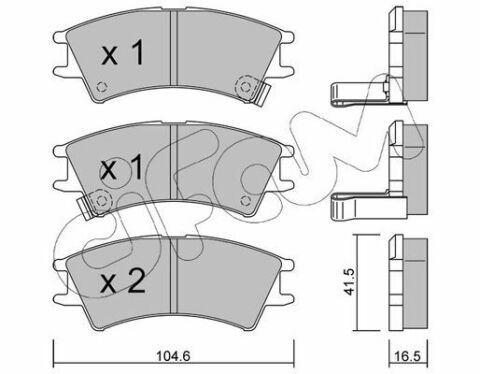 Тормозные колодки Atos 98- HYUNDAI