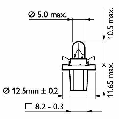 Автолампа 1.2W