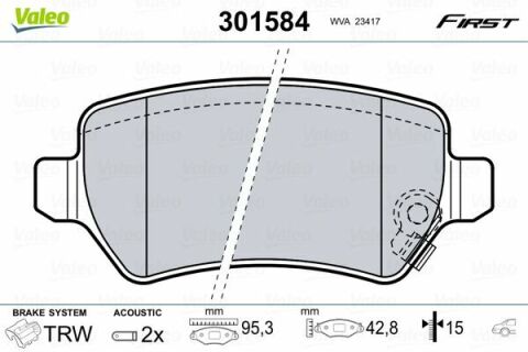 Колодки гальмівні (задні) Opel Astra G 98-09/Meriva A/B 03-17/Zafira A 01-05/Kia Venga/Cee'd 10- Колодки гальмівні (задні) Opel Astra G 98-09/Meriva A/B 03-17/Zafira A 01-05/Kia Venga/Cee'd 10-