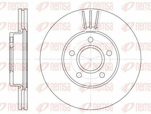 Диск тормозной пер. Форд Фокус, Фокус C-Max 03-1,6-1,8 03- (278*25)