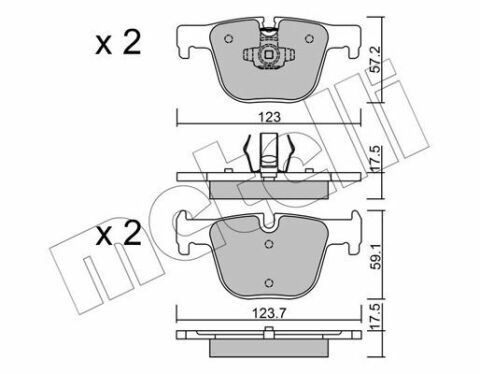 Колодки гальмівні (задні) BMW 3 (F30/F31/F34/F80)/4 (F32/F36/F82) 11- Колодки гальмівні (задні) BMW 3 (F30/F31/F34/F80)/4 (F32/F36/F82) 11-