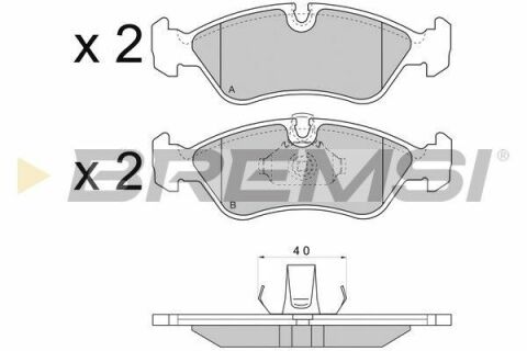 Тормозные колодки перед. Kadett E/Astra F/G 85-00 (ATE)